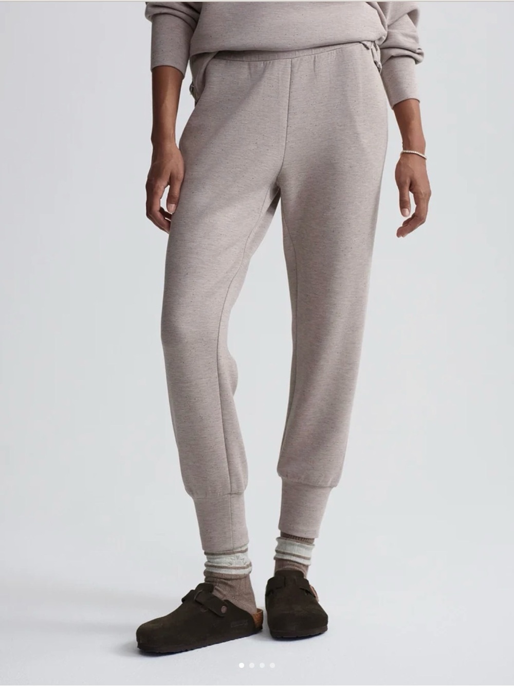 Varley Slim Joggers 25 Taupe Marl Fleck